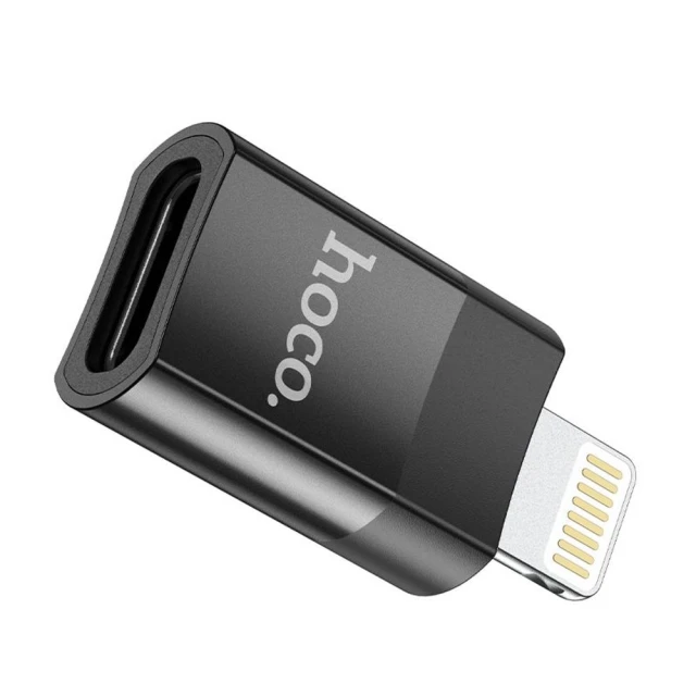 Адаптер Hoco UA17 Type-C to Lightning Black (6931474761996)