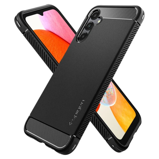 Чохол Spigen Rugged Armor для Samsung Galaxy A14 4G/LTE Matte Black (ACS05875)