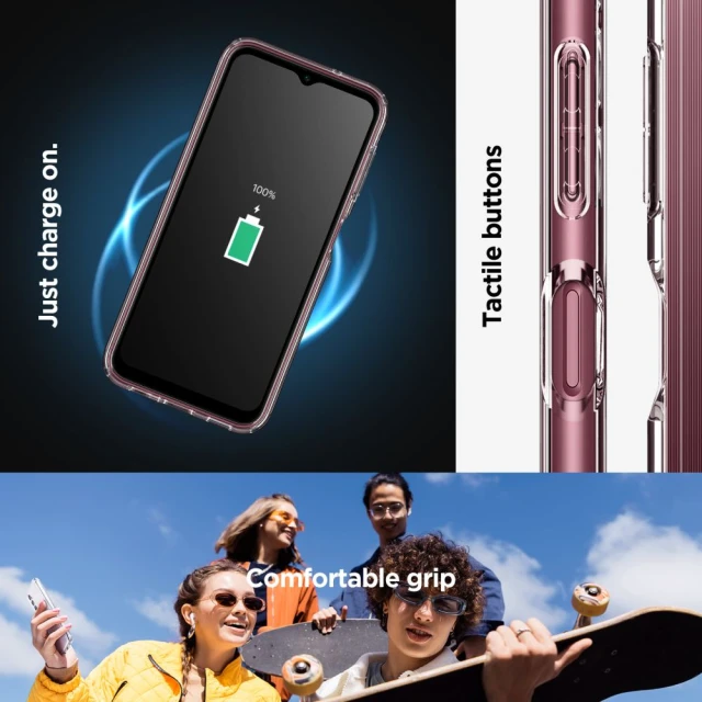 Чохол Spigen Ultra Hybrid для Samsung Galaxy A14 4G/LTE Crystal Clear (ACS05975)