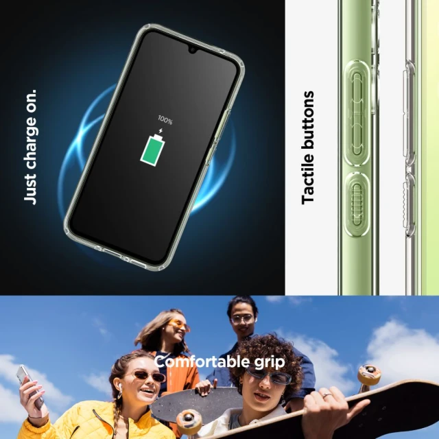 Чехол Spigen Ultra Hybrid для Samsung Galaxy A34 5G Crystal Clear (ACS05904)