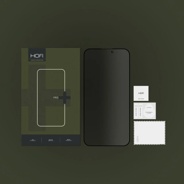 Захисне скло Hofi Anti Spy Glass Pro+ для iPhone 14 Pro Max Privacy (9490713933565)