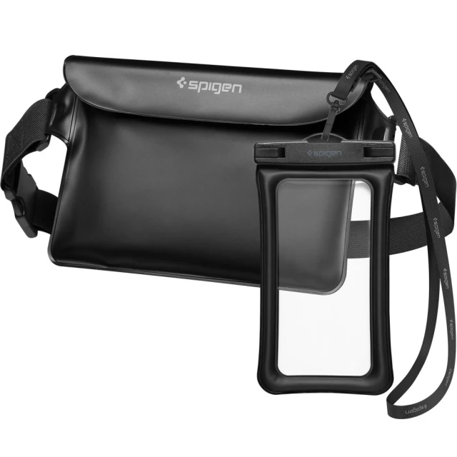 Водонепроникний чохол та сумка Spigen A621 Universal Waterproof Case & Waist Bag Black (AMP04533)