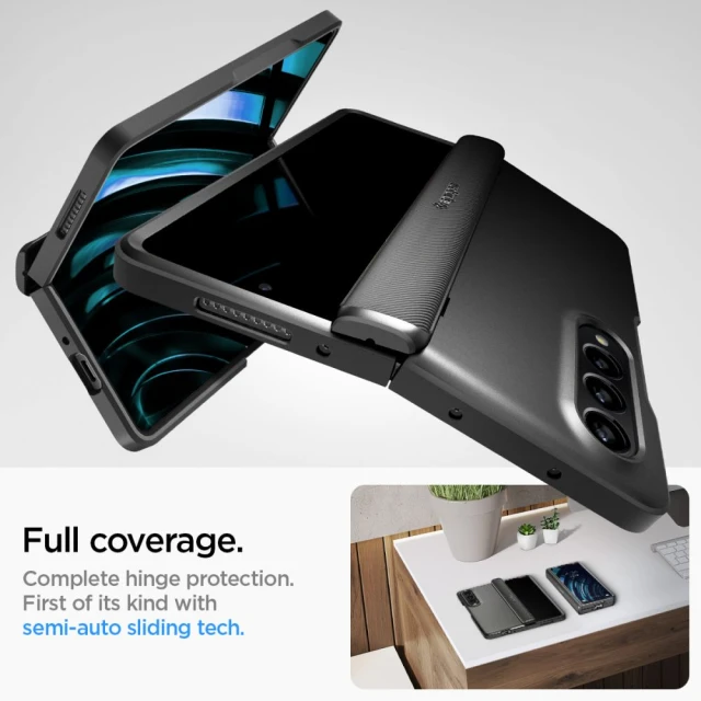 Чохол Spigen Slim Armor Pro для Samsung Galaxy Fold4 (F936) Black (ACS05107)