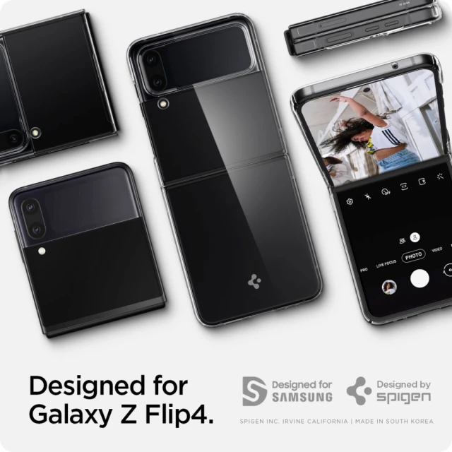 Чехол Spigen AirSkin для Samsung Galaxy Flip4 (F721) Crystal Clear (ACS05112)