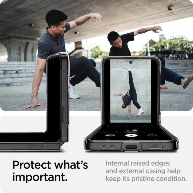Чехол Spigen AirSkin для Samsung Galaxy Flip4 (F721) Crystal Clear (ACS05112)