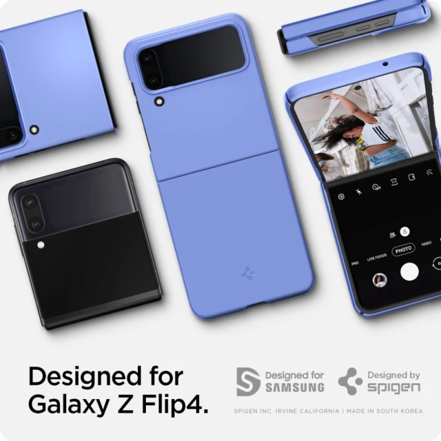 Чехол Spigen AirSkin для Samsung Galaxy Flip4 (F721) Cornflower Blue (ACS05172)