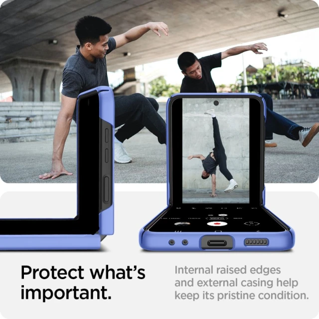 Чехол Spigen AirSkin для Samsung Galaxy Flip4 (F721) Cornflower Blue (ACS05172)