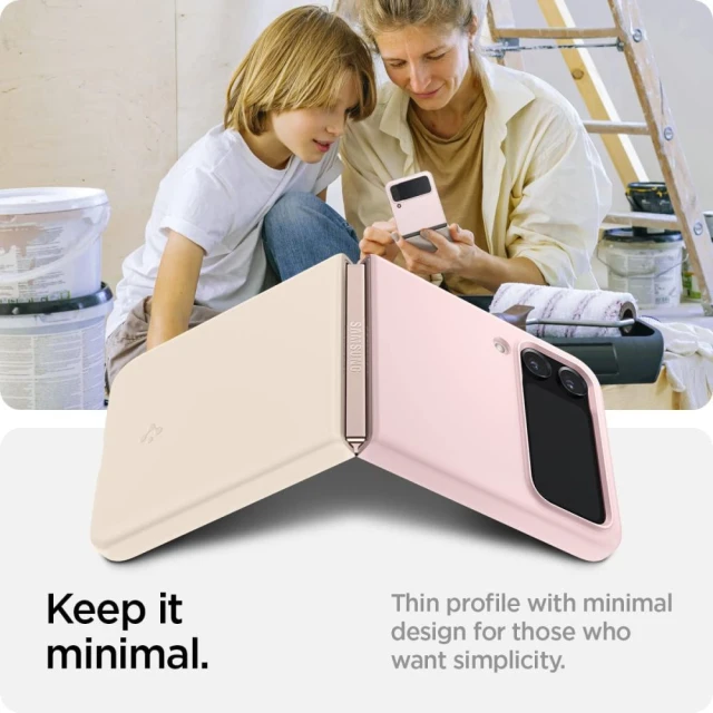 Чохол Spigen AirSkin для Samsung Galaxy Flip4 (F721) Cotton Pink (ACS05174)