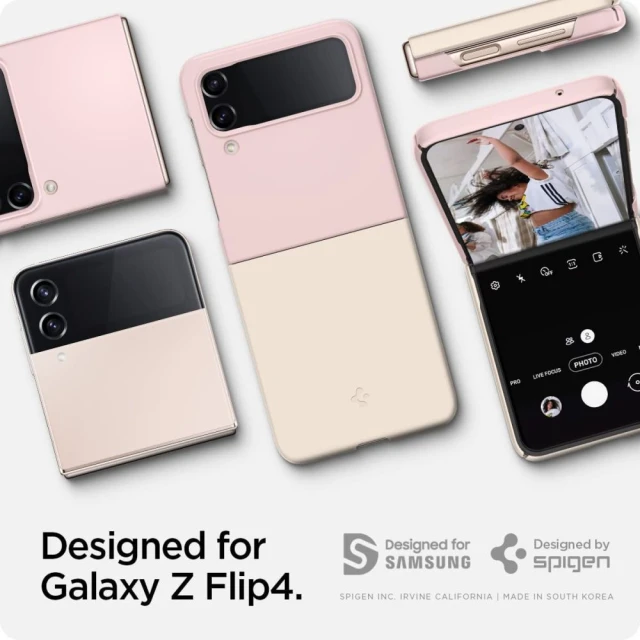 Чохол Spigen AirSkin для Samsung Galaxy Flip4 (F721) Cotton Pink (ACS05174)
