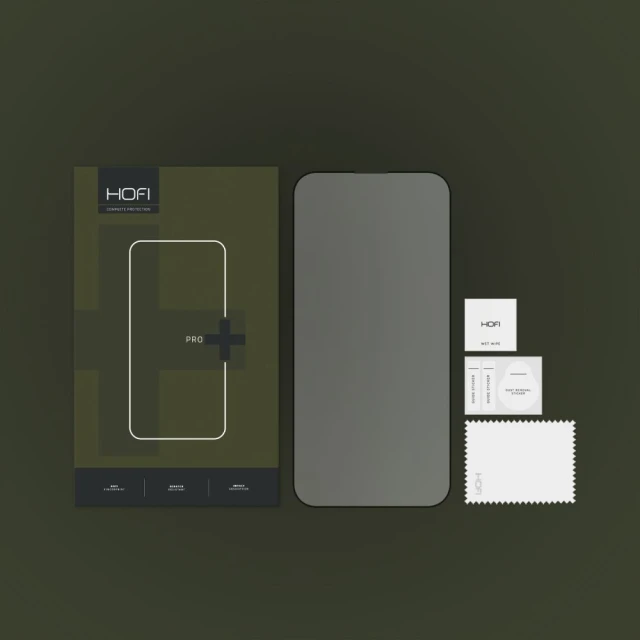 Захисне скло Hofi Glass Pro+ для iPhone 14 Pro Black (9589046924873)