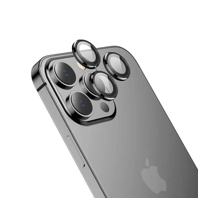 Захисне скло Hofi для камери iPhone 13 Pro | 13 Pro Max Camring Pro+ Black (9589046921674)