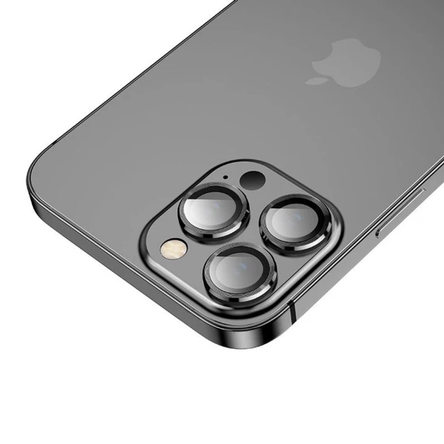 Захисне скло Hofi для камери iPhone 13 Pro | 13 Pro Max Camring Pro+ Black (9589046921674)