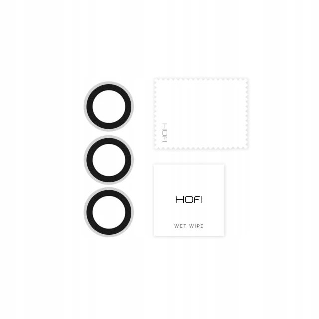 Захисне скло Hofi для камери iPhone 13 Pro | 13 Pro Max Camring Pro+ Black (9589046921674)