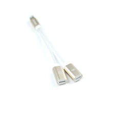 Адаптер Usams SJ160 2-in-1 Lightning Gold (SJ1602L02)
