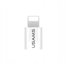 Адаптер Usams SJ014 Lightning to microUSB White (IPTMIC03)