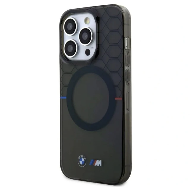 Чехол BMW Pattern для iPhone 13 Pro Grey with MagSafe (BMW000759-0)