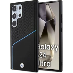Чохол BMW Signature Leather Textured & Line для Samsung Galaxy S24 Ultra (S928) Black with MagSafe (BMHMS24L23RDCLK)