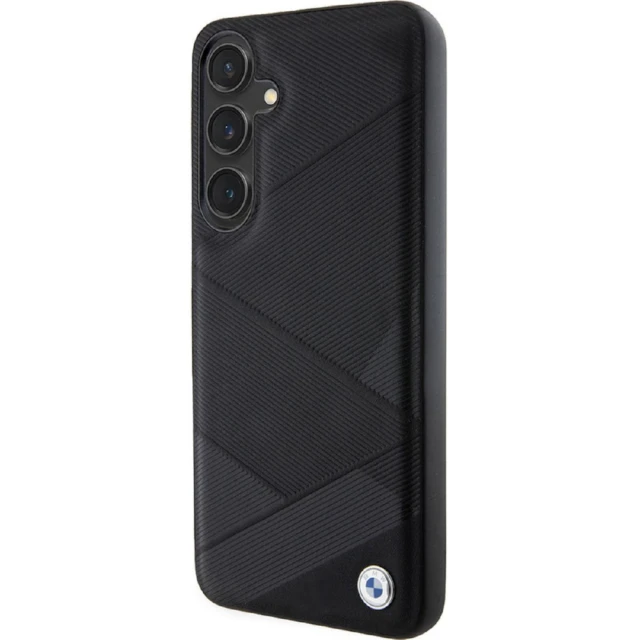 Чохол BMW Signature Leather Crossing Lines Pattern для Samsung Galaxy S24 Plus (S926) Black (BMHCS24M23RCGPK)