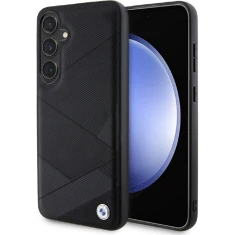 Чохол BMW Signature Leather Crossing Lines Pattern для Samsung Galaxy S24 Plus (S926) Black (BMHCS24M23RCGPK)
