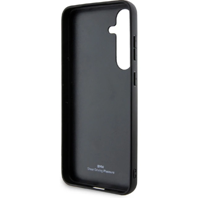 Чохол BMW Signature Leather Crossing Lines Pattern для Samsung Galaxy S24 Plus (S926) Black (BMHCS24M23RCGPK)