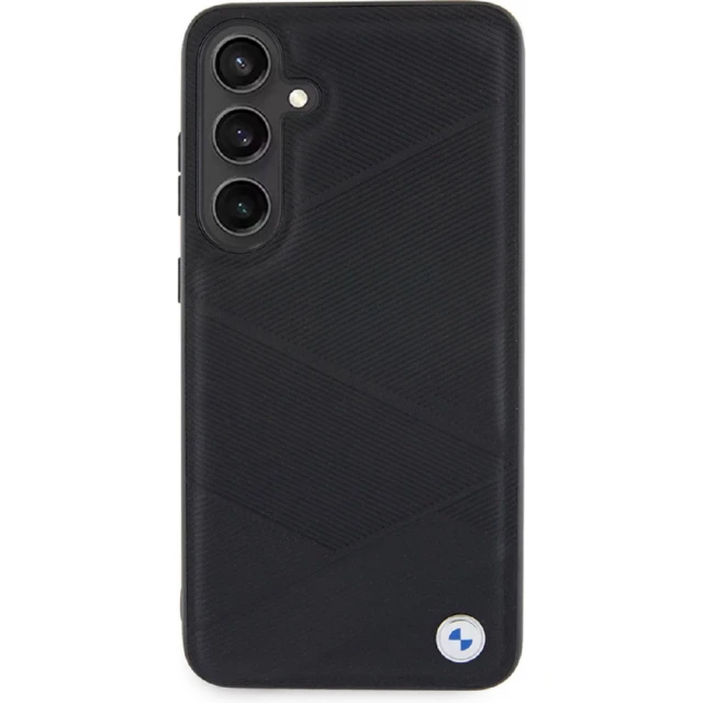 Чохол BMW Signature Leather Crossing Lines Pattern для Samsung Galaxy S24 Plus (S926) Black (BMHCS24M23RCGPK)