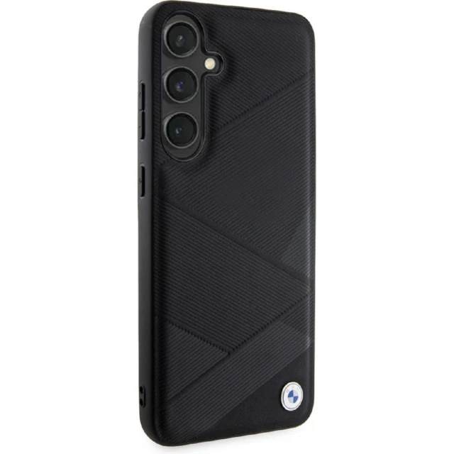 Чохол BMW Signature Leather Crossing Lines Pattern для Samsung Galaxy S24 Plus (S926) Black (BMHCS24M23RCGPK)