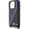Чохол BMW M Edition Carbon Tricolor Lines & Strap для iPhone 15 Pro Max Black (BMW000796-0)