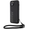 Чохол BMW Signature Leather Wordmark Cord для iPhone 15 Plus | 14 Plus Black (BMW000779-0)