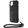 Чохол BMW Signature Leather Wordmark Cord для iPhone 15 Plus | 14 Plus Black (BMW000779-0)