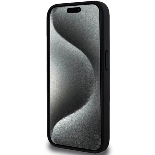 Чохол BMW M Perforated Tricolor Detail Line для iPhone 15 Pro Black (BMW000784-0)