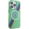 Чохол BMW M Tricolor Stripes для iPhone 15 Pro Green with MagSafe (BMW000813-0)