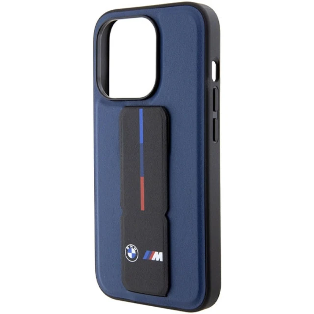 Чохол BMW M Grip Stand Bicolor для iPhone 15 Pro Navy (BMW000810-0)