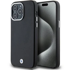 Чохол BMW Signature Wrapped Metal для iPhone 15 Pro Max Black with MagSafe (BMW000803-0)