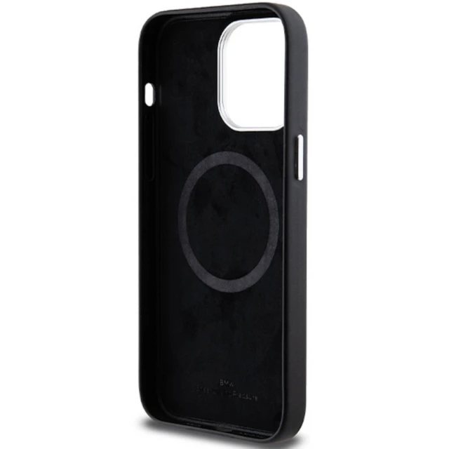 Чохол BMW Signature Wrapped Metal для iPhone 15 Pro Max Black with MagSafe (BMW000803-0)