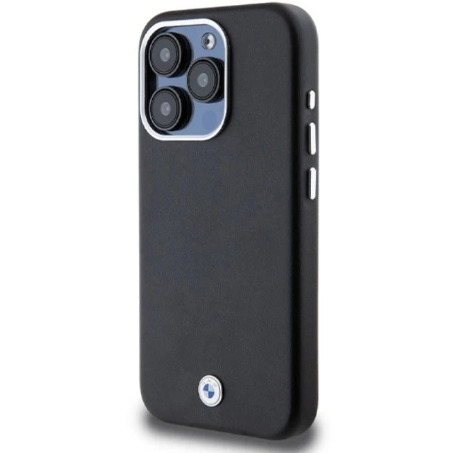 Чохол BMW Signature Wrapped Metal для iPhone 15 Pro Black with MagSafe (BMW000802-0)