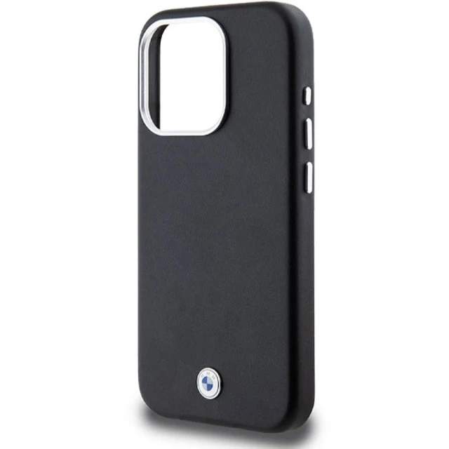 Чохол BMW Signature Wrapped Metal для iPhone 15 Pro Black with MagSafe (BMW000802-0)