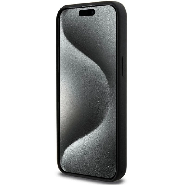 Чохол BMW M Silicone Pattern для iPhone 15 Pro Max Black with MagSafe (BMW000819-0)