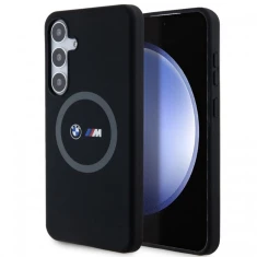 Чохол BMW M Silicone Printed Ring для Samsung Galaxy S24 Plus (S926) Black with MagSafe (BMW000805-0)