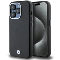 Чехол BMW Signature Wrapped Metal для iPhone 14 Pro Black with MagSafe (BMW000798-0)