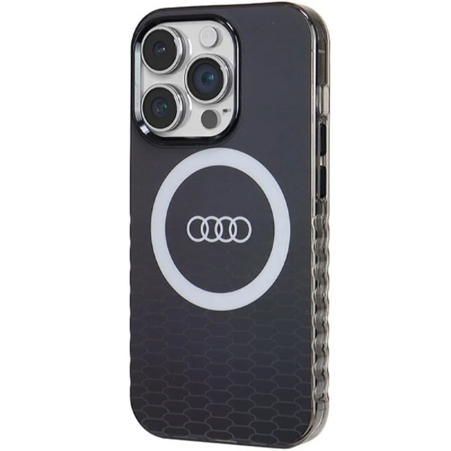 Чохол Audi IML Big Logo Case для iPhone 14 Pro Black with MagSafe (AU-IMLMIP14P-Q5/D2-BK)