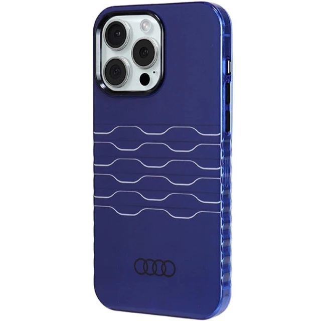 Чохол Audi IML MagSafe Case для iPhone 15 Pro Max Navy Blue with MagSafe (AU-MIP15PM-A6/D3-BE)