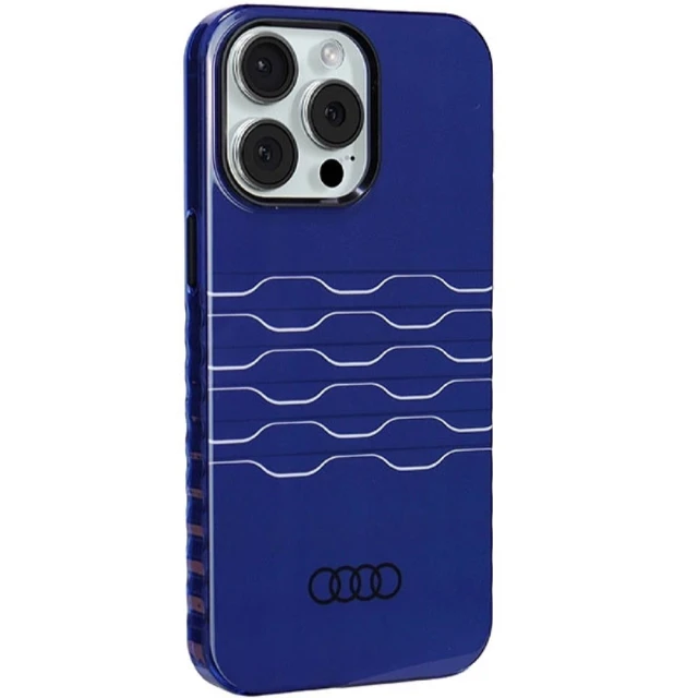 Чохол Audi IML MagSafe Case для iPhone 15 Pro Max Navy Blue with MagSafe (AU-MIP15PM-A6/D3-BE)