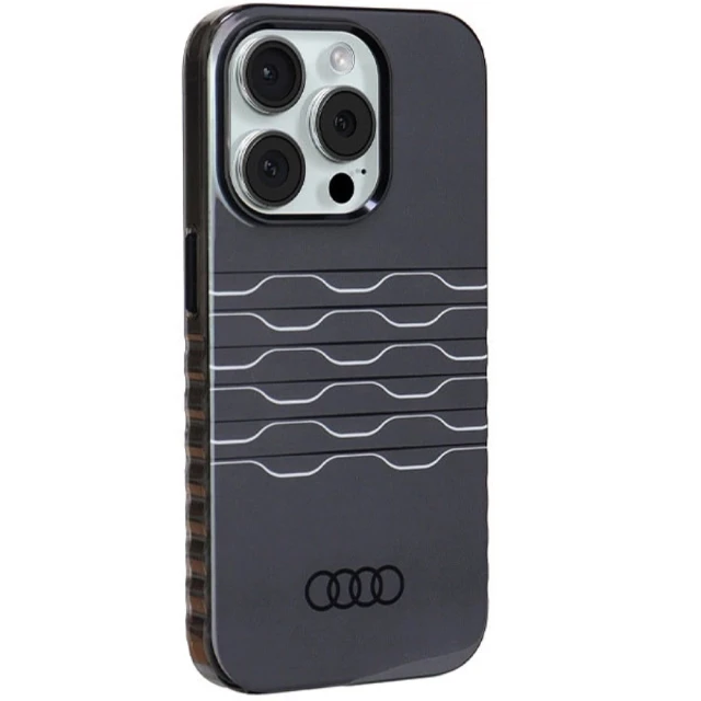 Чохол Audi IML MagSafe Case для iPhone 15 Pro Black with MagSafe (AU-MIP15P-A6/D3-BK)