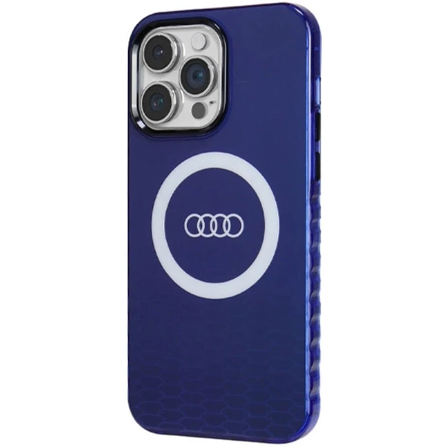 Чохол Audi IML Big Logo Case для iPhone 14 Pro Max Navy Blue with MagSafe (AU-IMLMIP14PM-Q5/D2-BE)