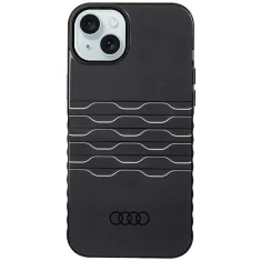 Чохол Audi IML MagSafe Case для iPhone 15 Plus | 14 Plus Black with MagSafe (AU-MIP15M-A6/D3-BK)