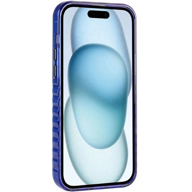 Чохол Audi IML Big Logo Case для iPhone 15 | 14 | 13 Navy Blue with MagSafe (AU-IMLMIP15-Q5/D2-BE)