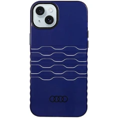 Чохол Audi IML MagSafe Case для iPhone 15 Plus | 14 Plus Navy Blue with MagSafe (AU-MIP15M-A6/D3-BE)