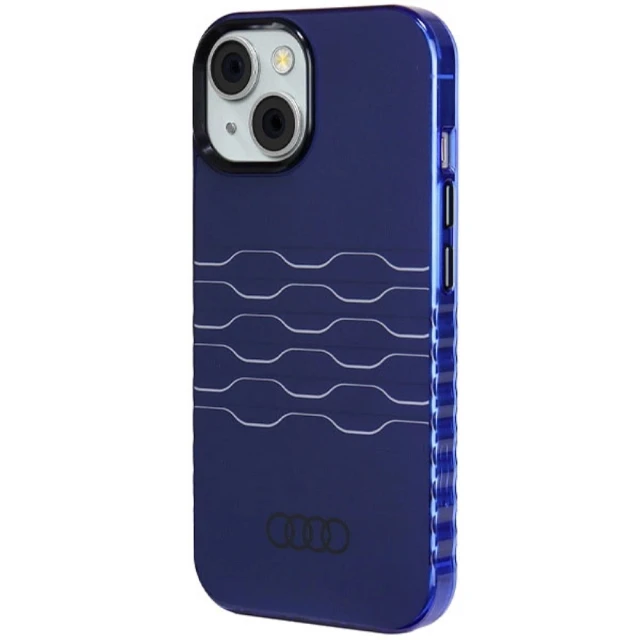 Чохол Audi IML MagSafe Case для iPhone 15 | 14 | 13 Navy Blue with MagSafe (AU-MIP15-A6/D3-BE)