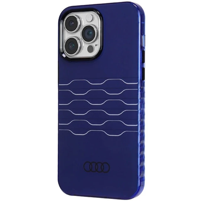Чехол Audi IML MagSafe Case для iPhone 14 Pro Max Navy Blue with MagSafe (AU-MIP14PM-A6/D3-BE)