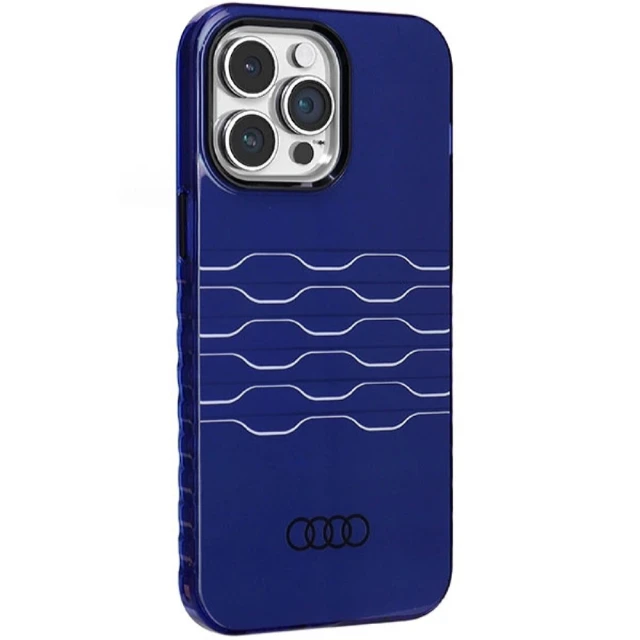 Чехол Audi IML MagSafe Case для iPhone 14 Pro Max Navy Blue with MagSafe (AU-MIP14PM-A6/D3-BE)
